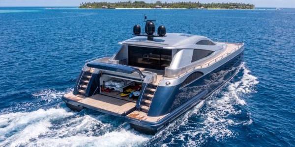28m Sports Catamaran Aft Deck