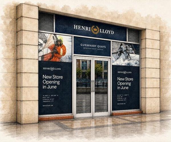 Henri-Lloyd Opens New Store at Gunwharf Quays, Portsmouth